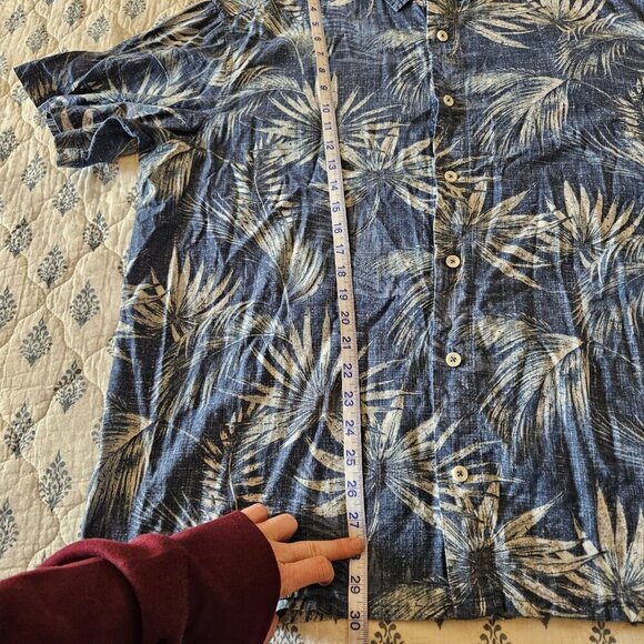 RedHead XL Palm Tree Hawaiian Shirt 100% Cotton Blue Tropical Button‑Down XL - Picture 7 of 9
